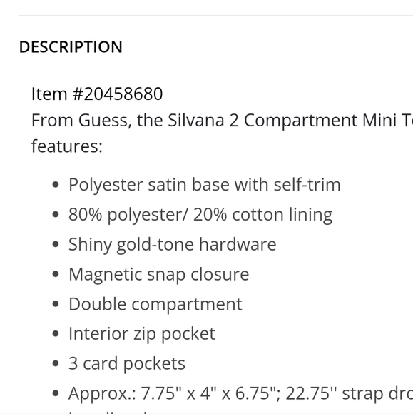 Guess Silvana 2 Compartment Mini Tote Bag Violet - Picture 10 of 13